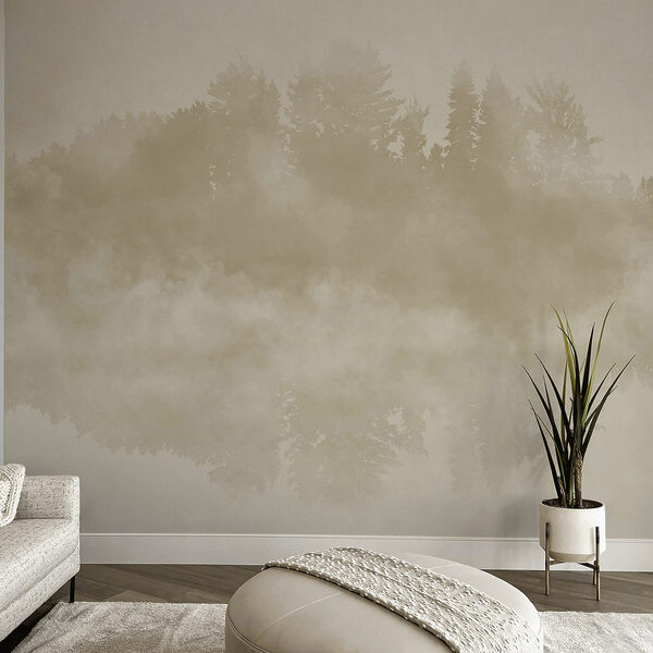 Nuage de fumée et arbres Nuage de fumée et arbres