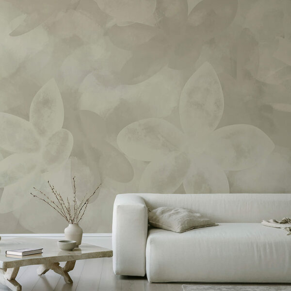 Motif de fleurs blanches