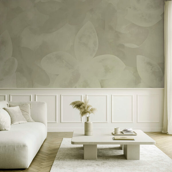 Motif de fleurs blanches