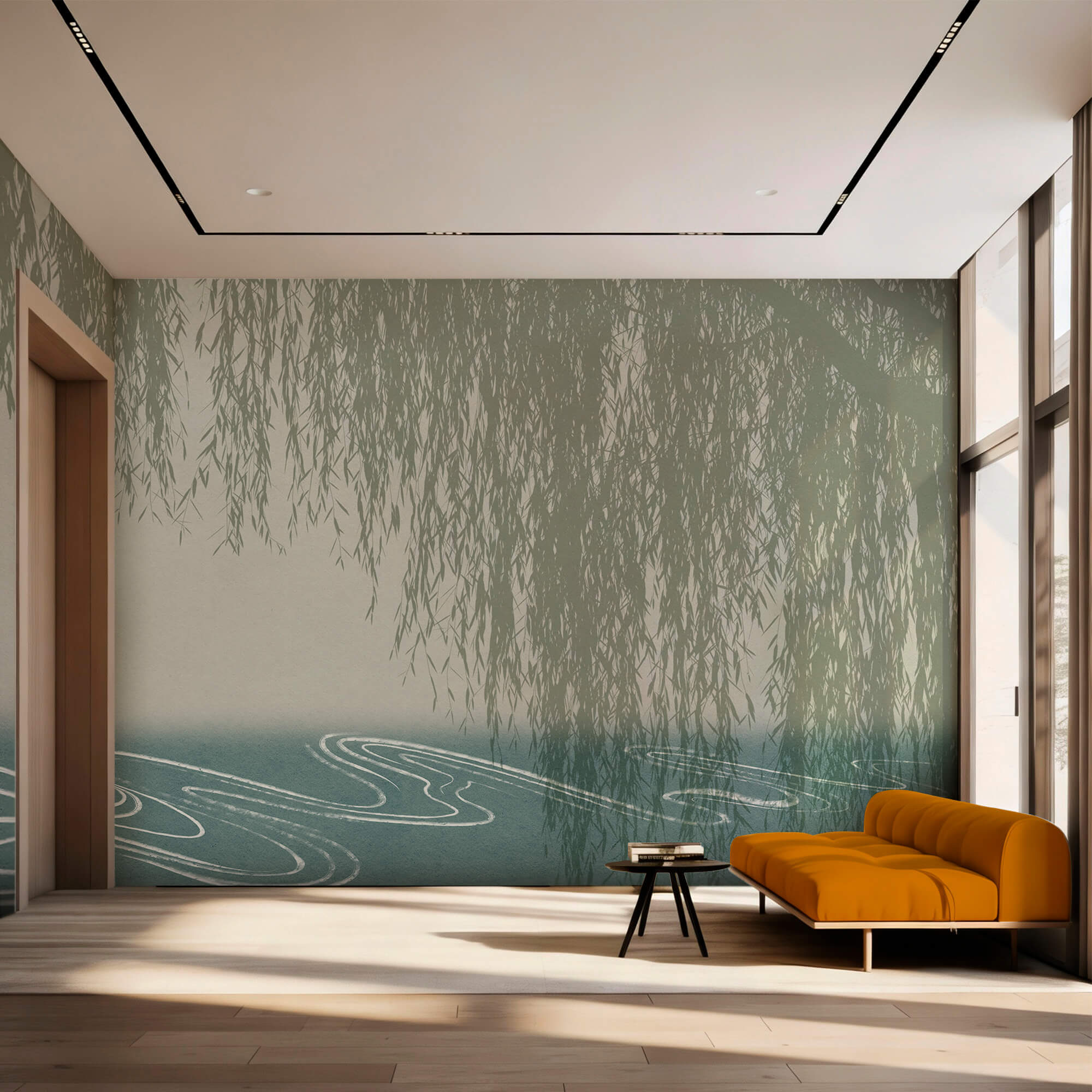 De l'eau avec un saule