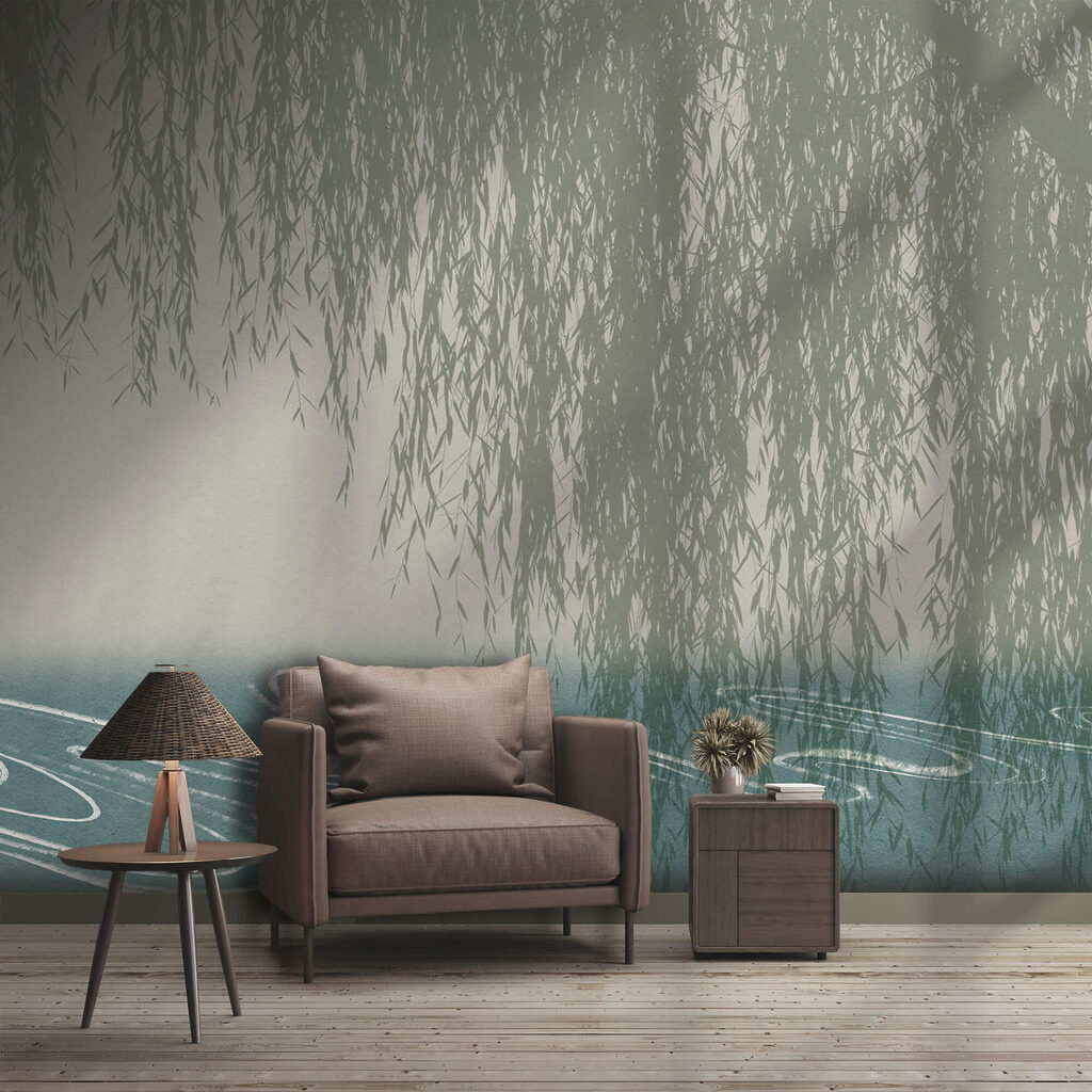 De l'eau avec un saule