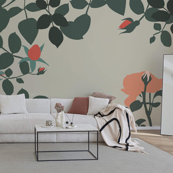 Composition florale aux couleurs vives