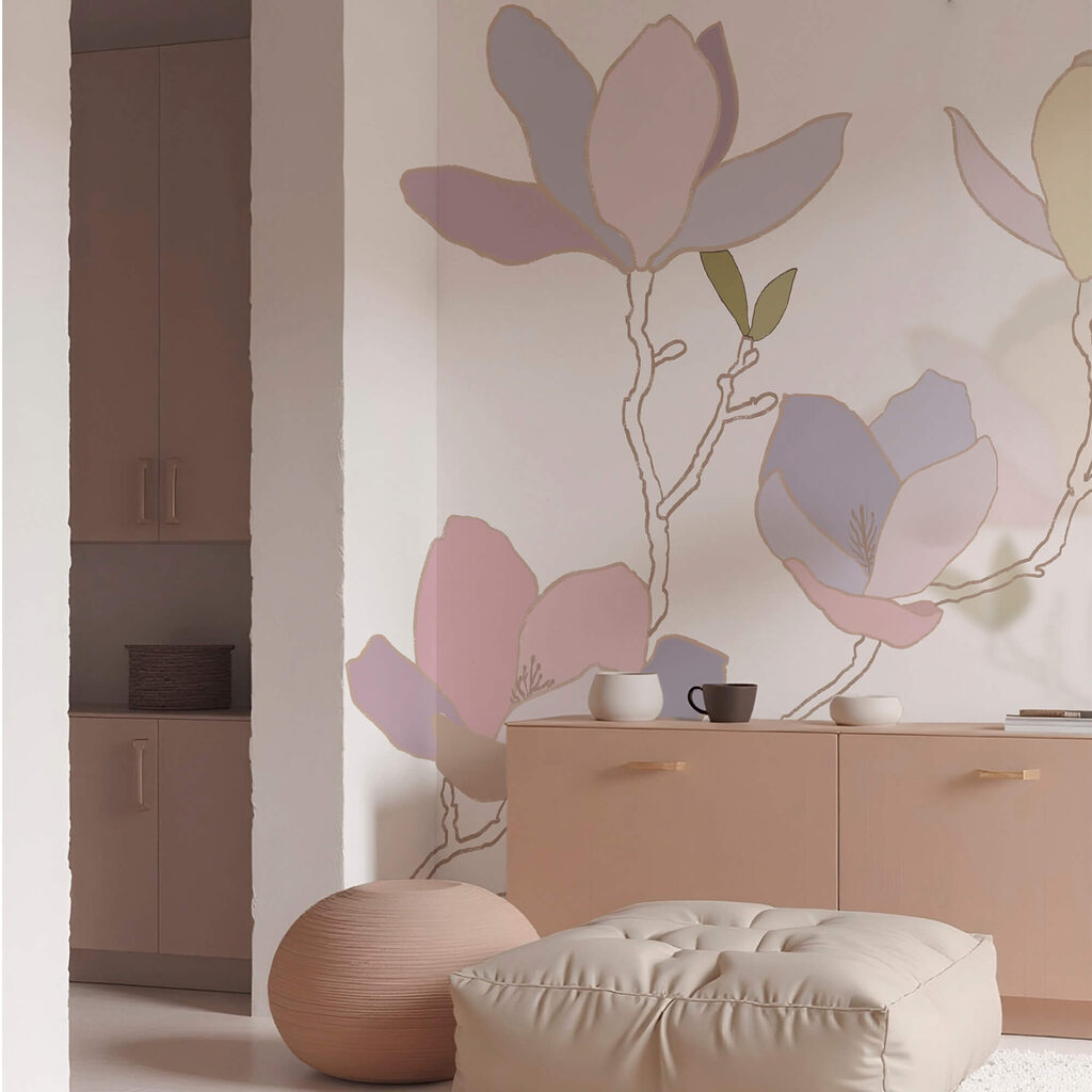 Fleurs délicates aux douces teintes pastel