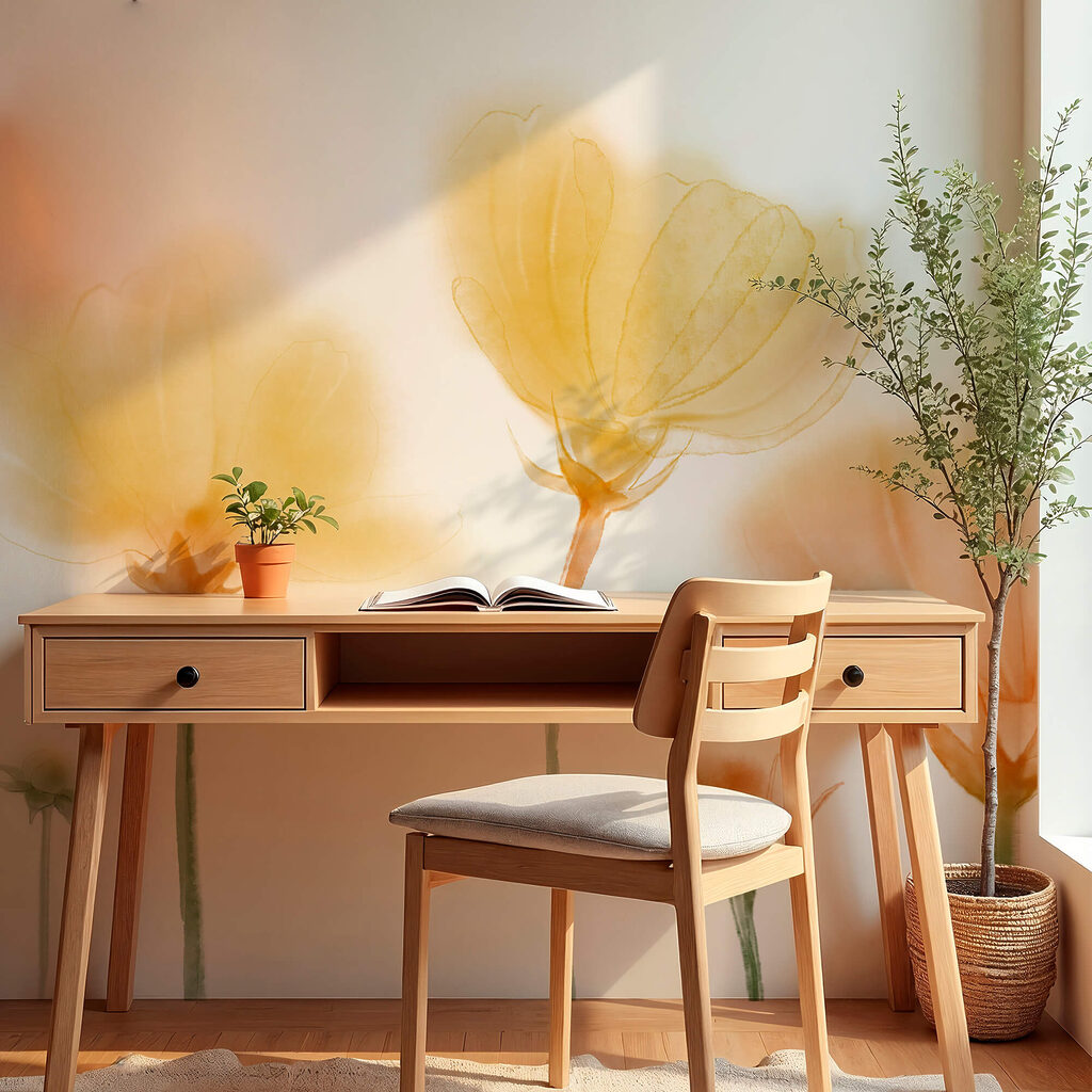 Bouquet de fleurs avec lumière