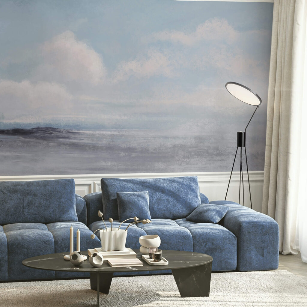 Paysage avec un ciel nuageux Paysage avec un ciel nuageux