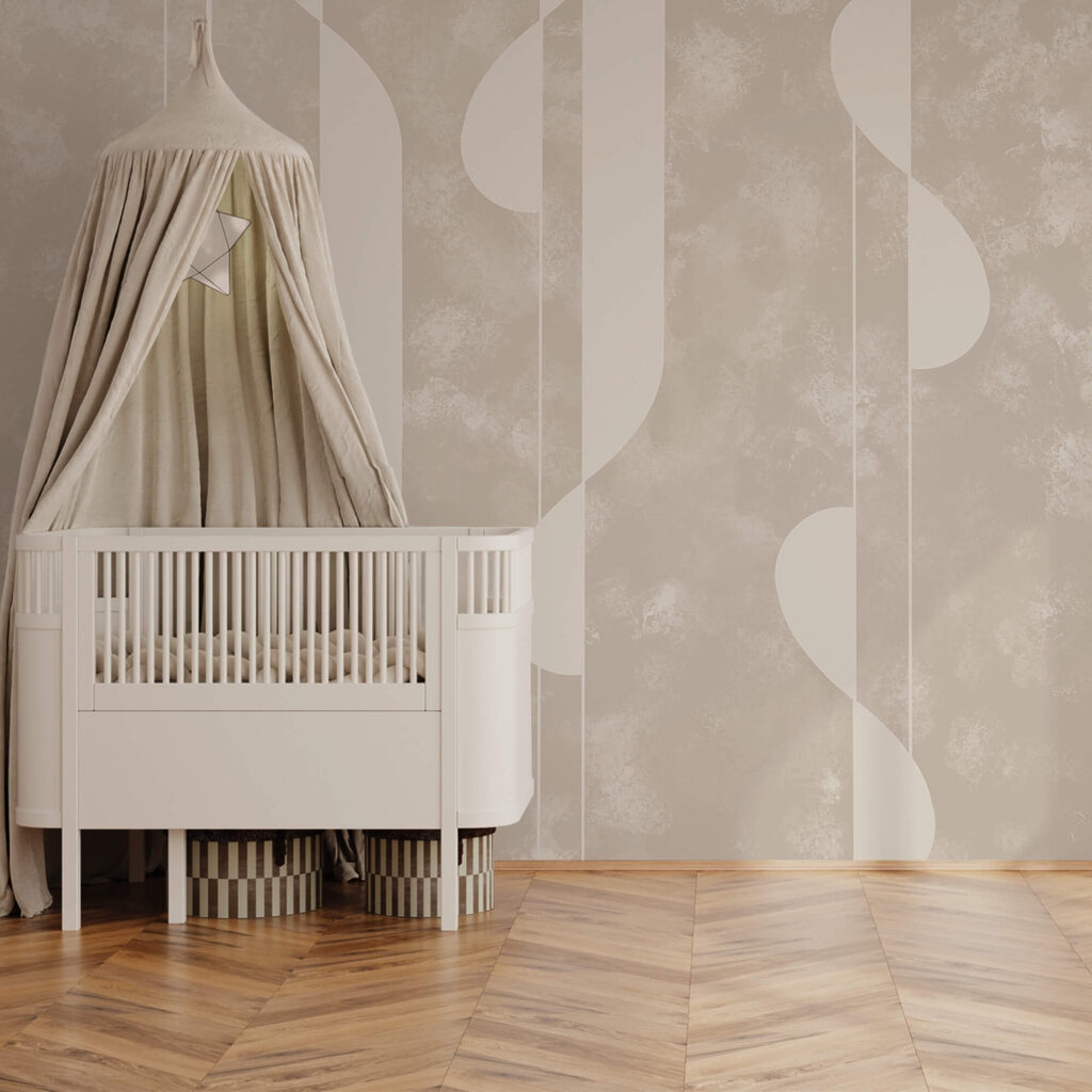 Formes abstraites dans des tons beiges doux