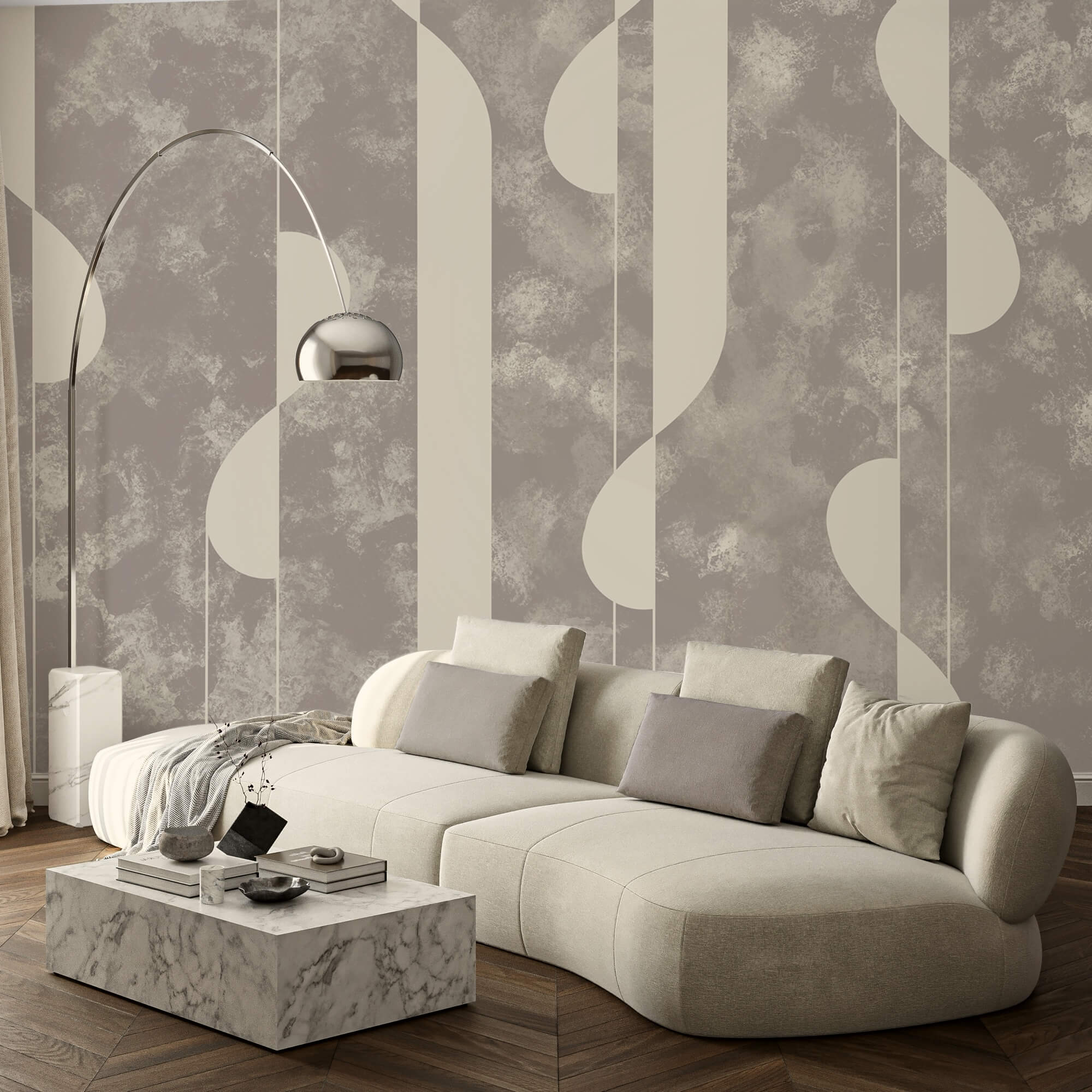 Motif abstrait dans des tons doux