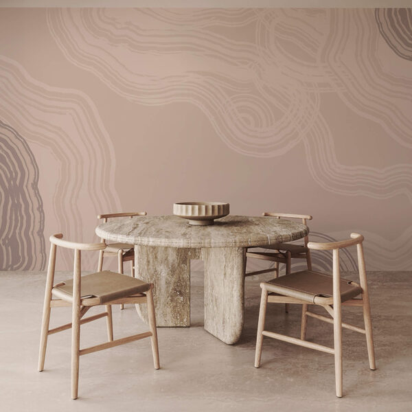 Des lignes fluides dans des tons doux et naturels