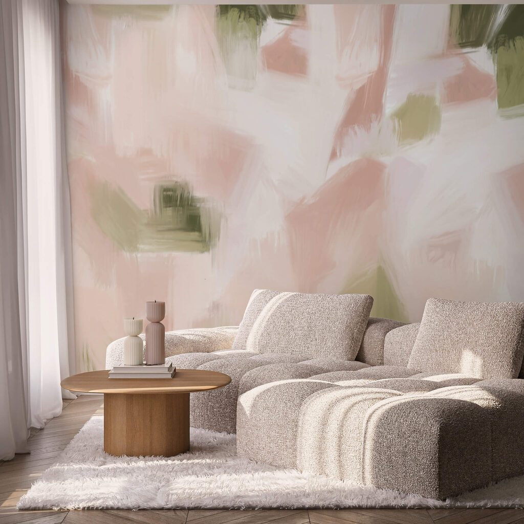 Teintes abstraites dans des tons pastel doux