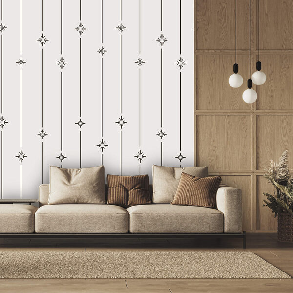 Motif composé d'étoiles et de lignes