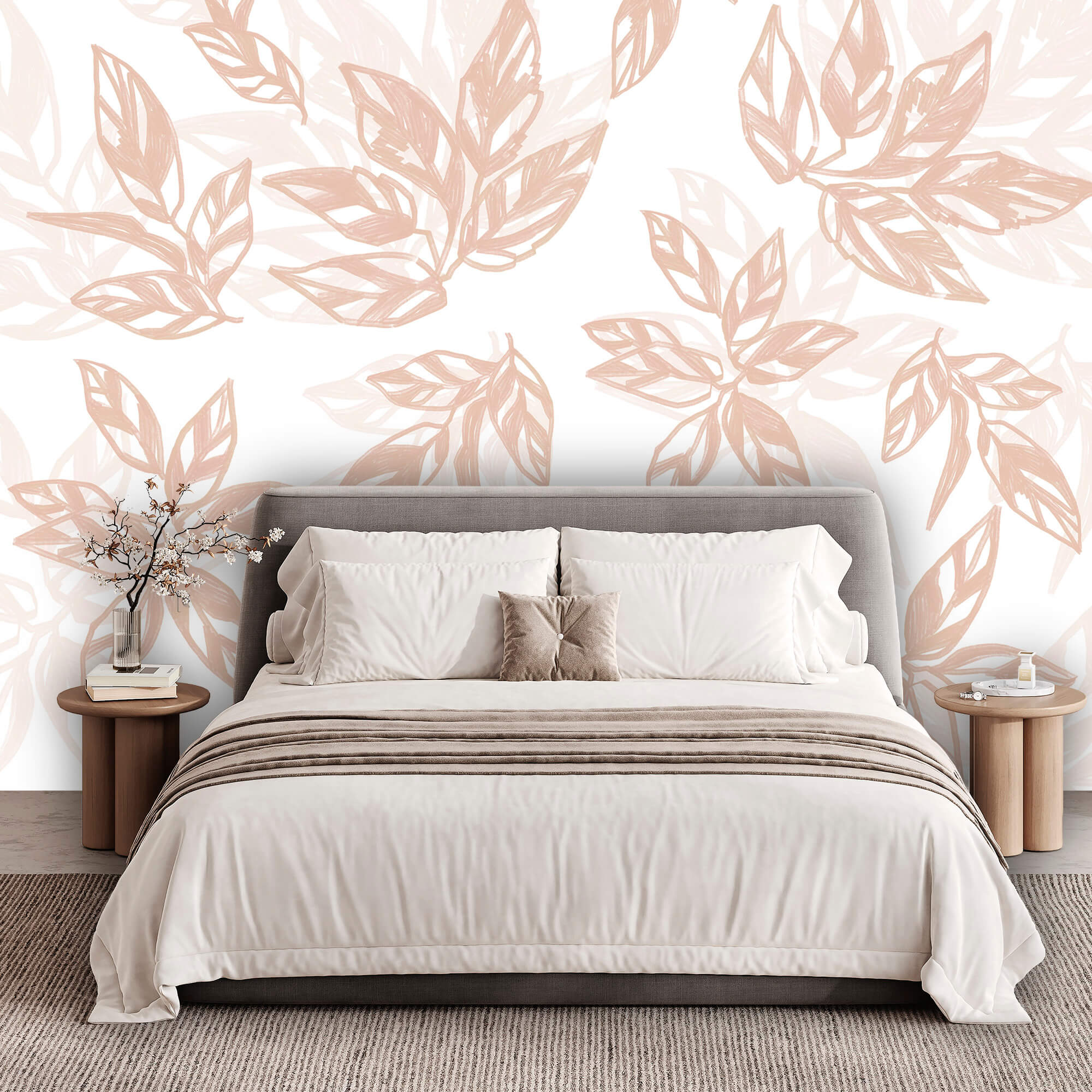 Motif de feuilles sur fond blanc Motif de feuilles sur fond blanc