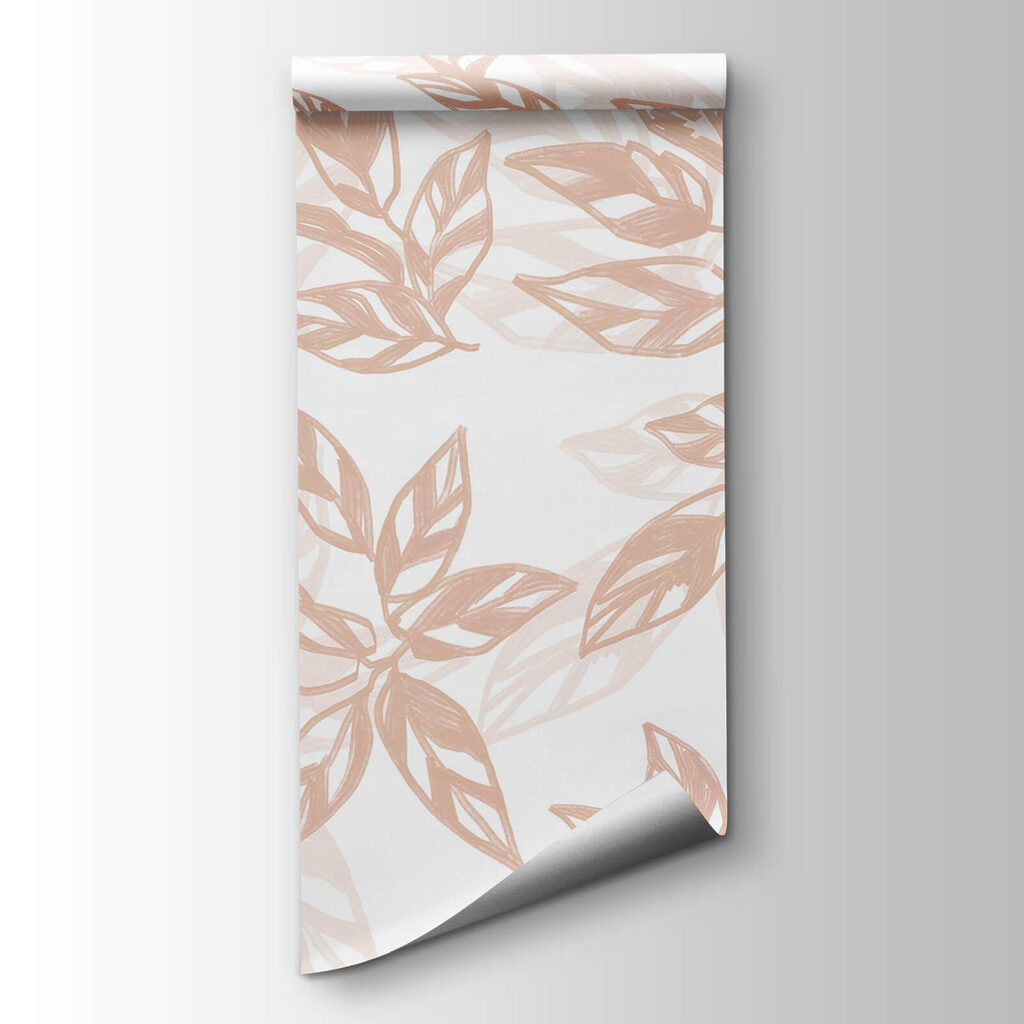 Pattern of leaves on a white background Pattern of leaves on a white background