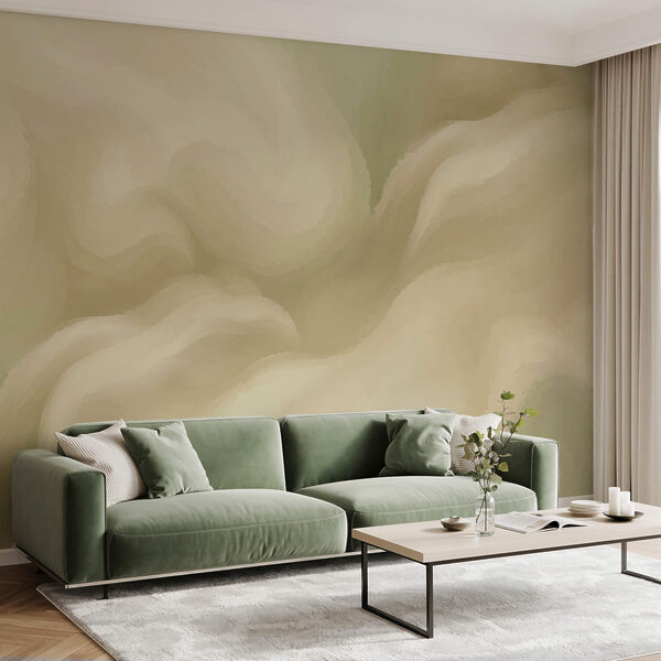 Une peinture abstraite douce et fluide dans des tons clairs