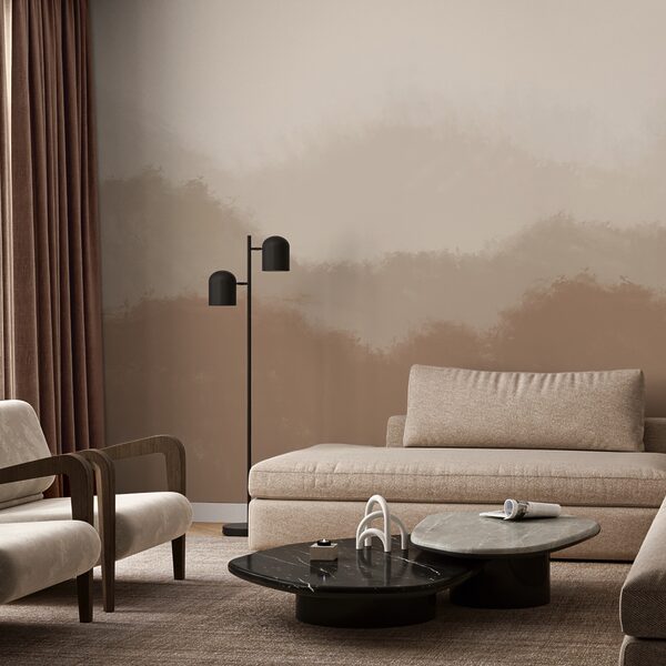 Fond marron et blanc