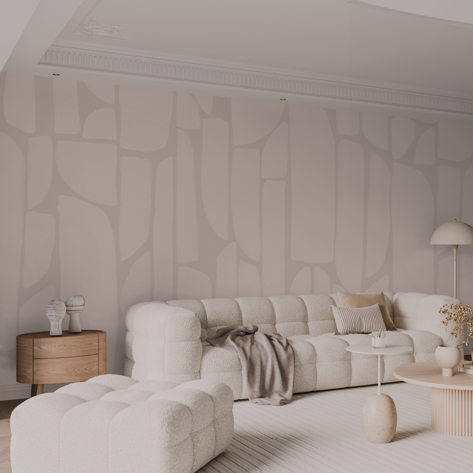 Fond blanc et rose
