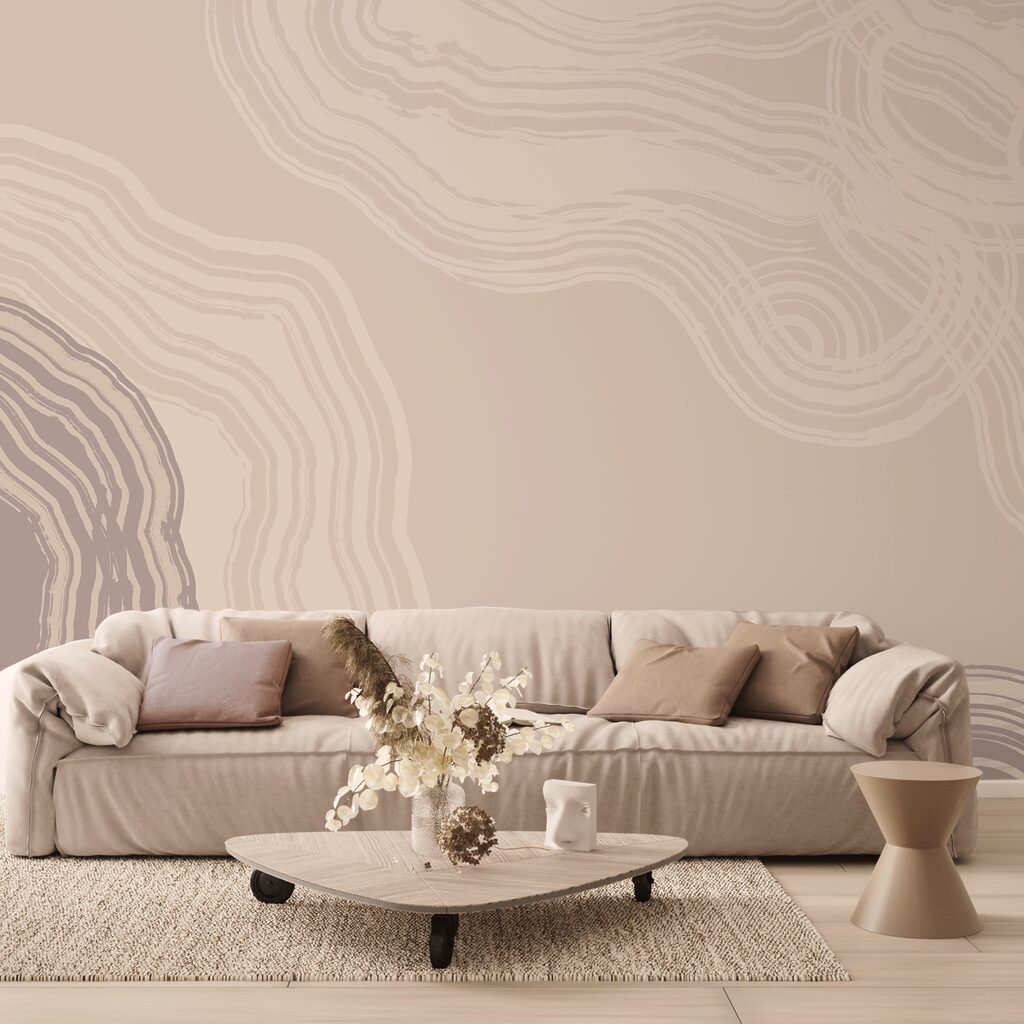 Des lignes fluides dans des tons doux et naturels