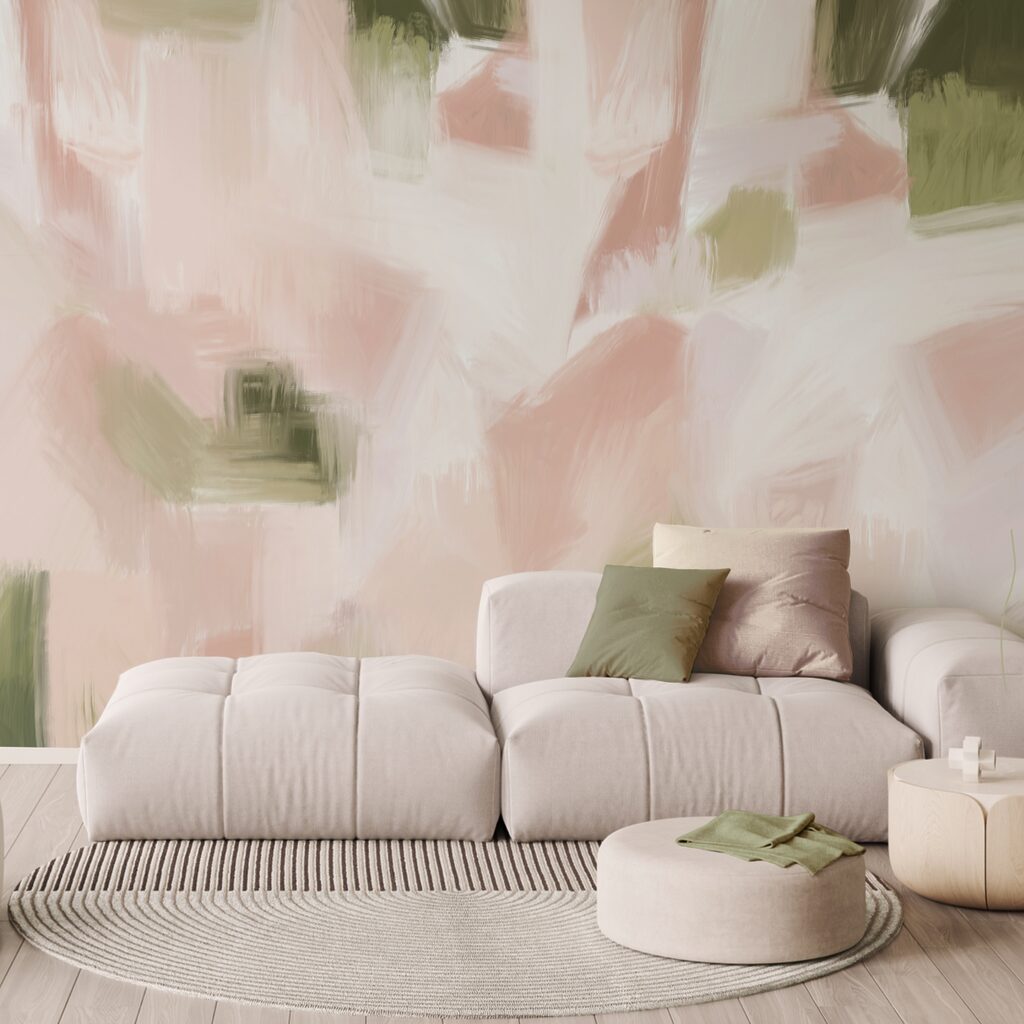 Teintes abstraites dans des tons pastel doux