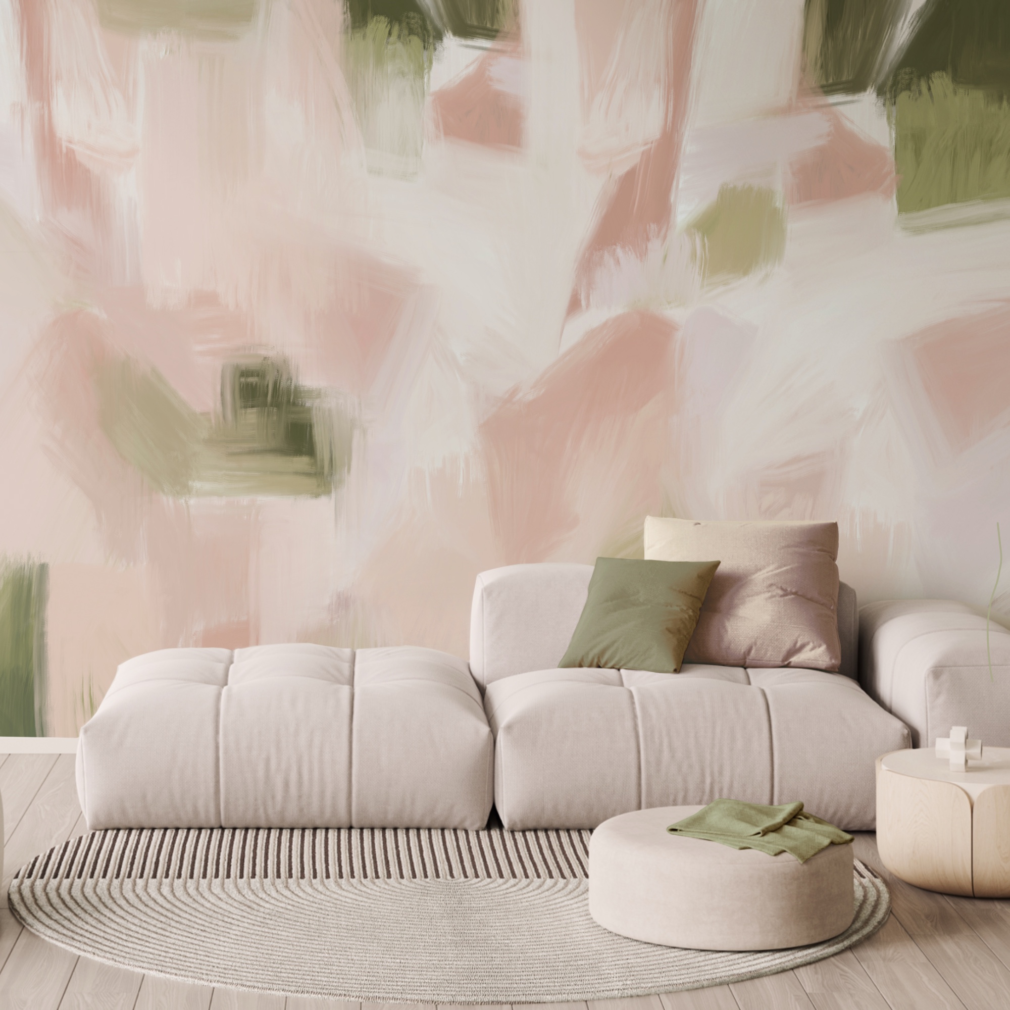 Teintes abstraites dans des tons pastel doux