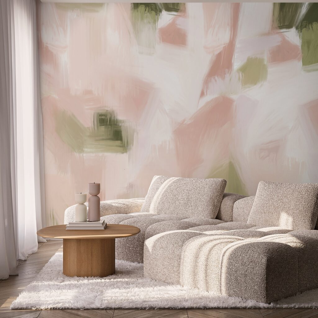 Teintes abstraites dans des tons pastel doux