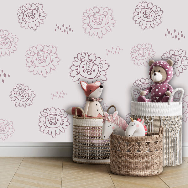 Motif de têtes de lion