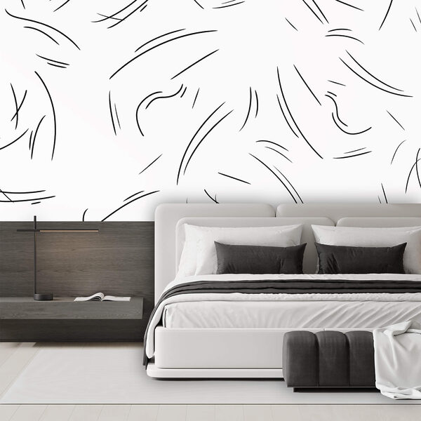 Des lignes noires sur fond blanc