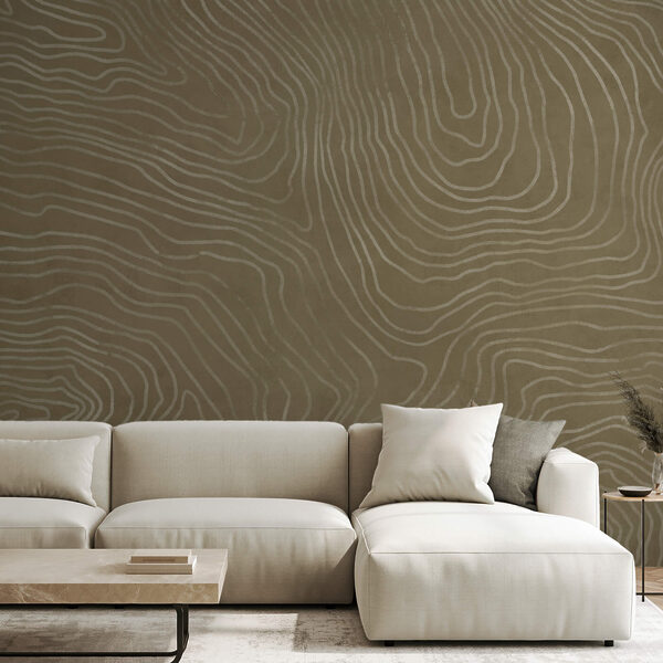 Surface marron avec des lignes blanches