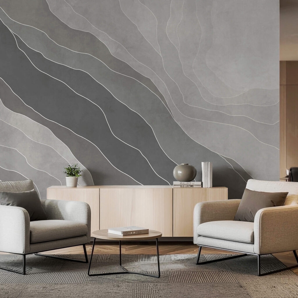Fond gris et blanc avec des lignes