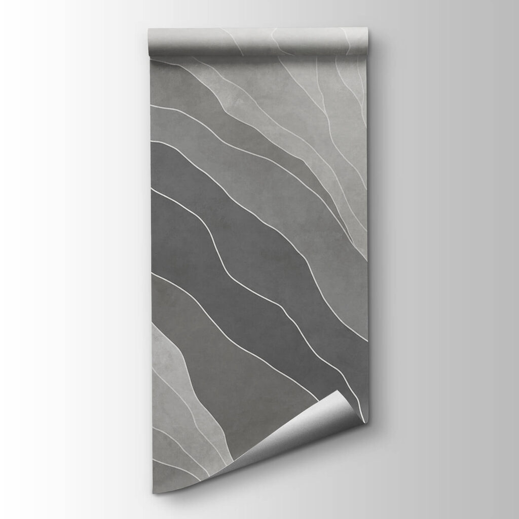 Grey and white background with lines