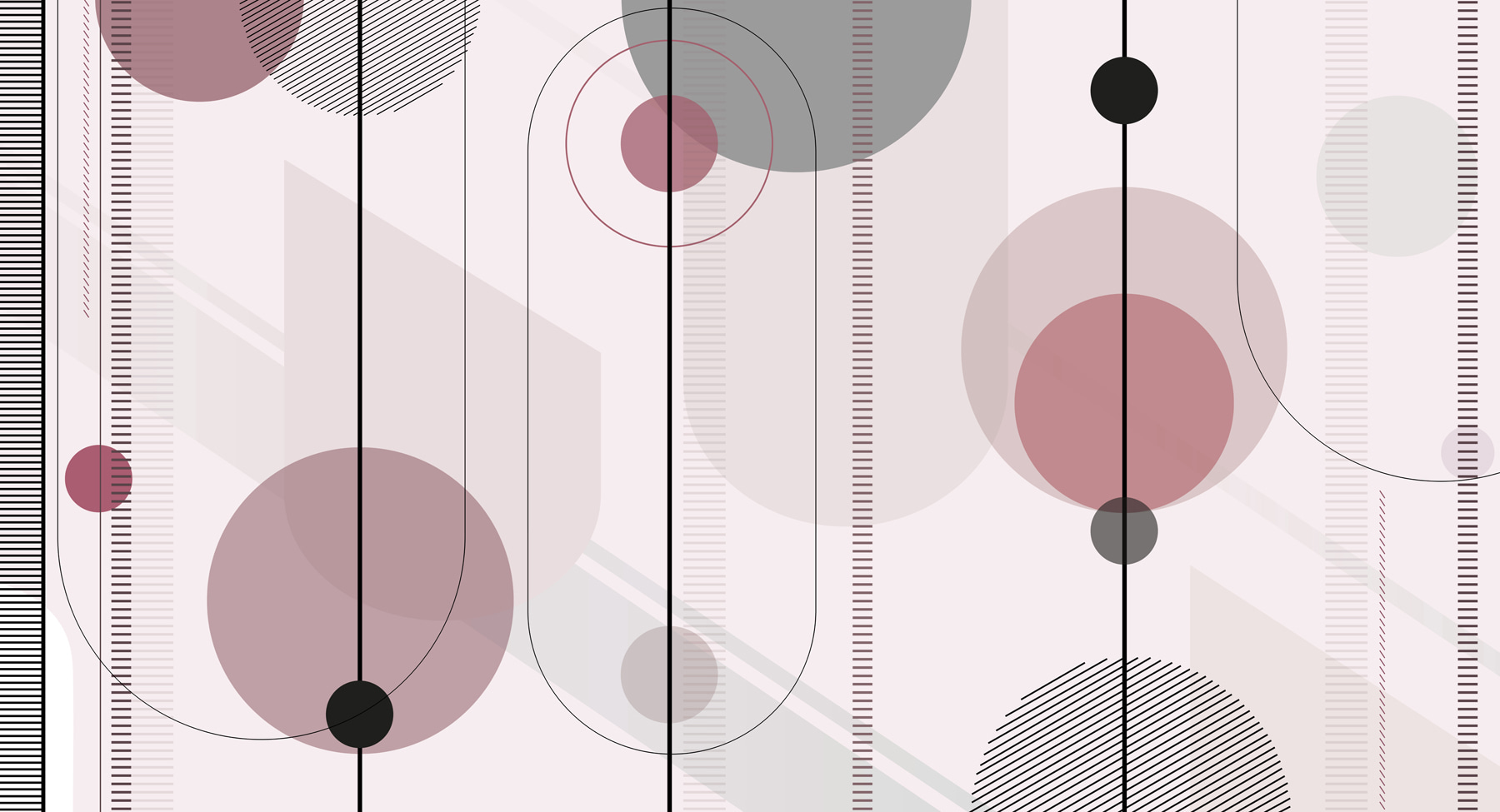 Abstract shapes in soft color palette Abstract shapes in soft color palette