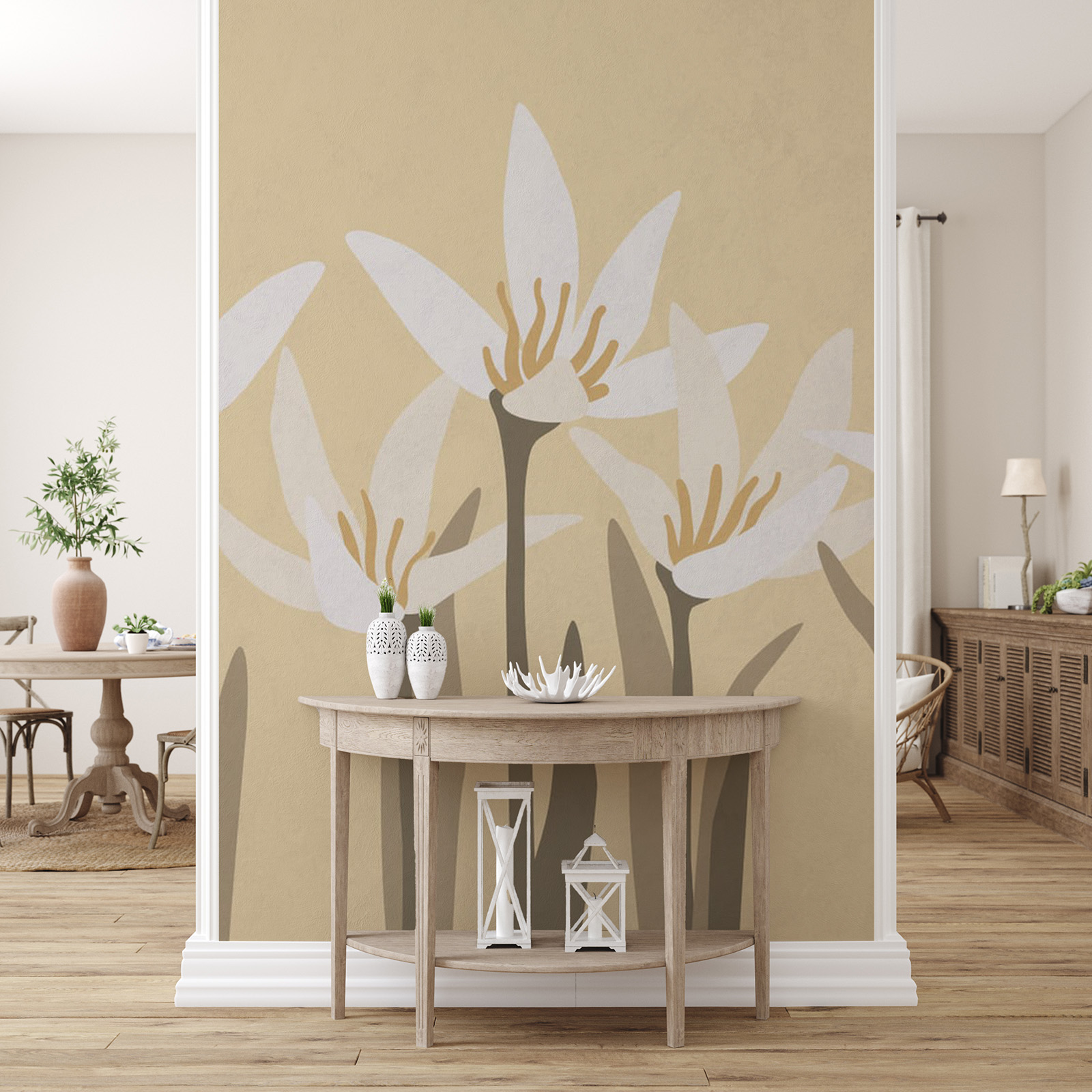 Bouquet de fleurs blanches