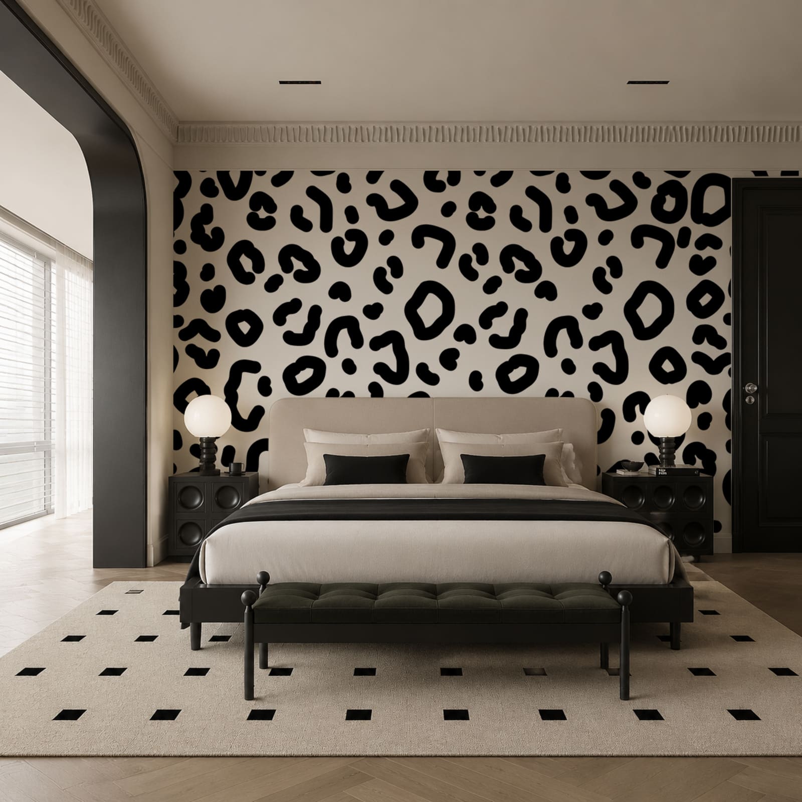 Motif noir et blanc