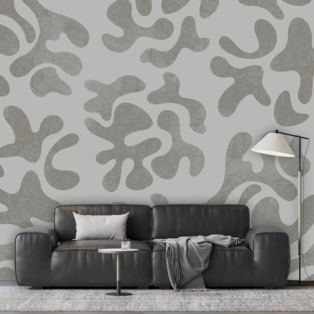 Motif gris et blanc