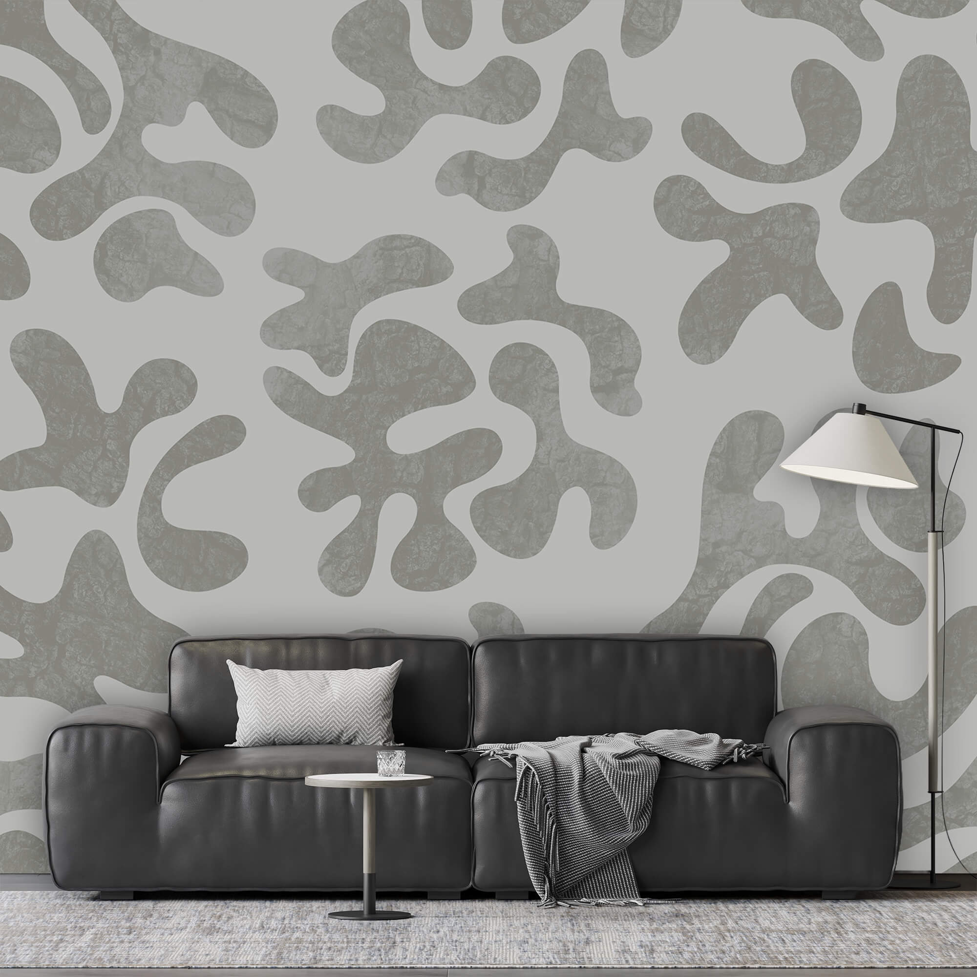 Motif gris et blanc