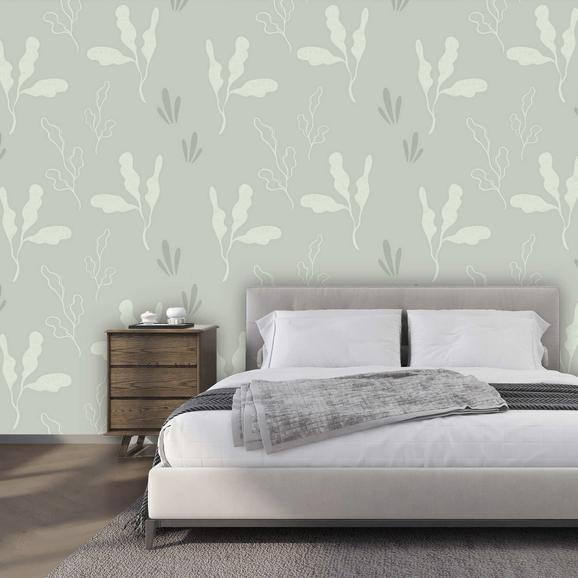 Motif de feuilles et de petites feuilles Motif de feuilles et de petites feuilles