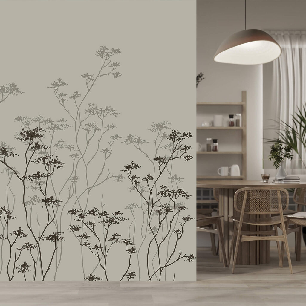 Groupe d'arbres à petites feuilles Groupe d'arbres à petites feuilles