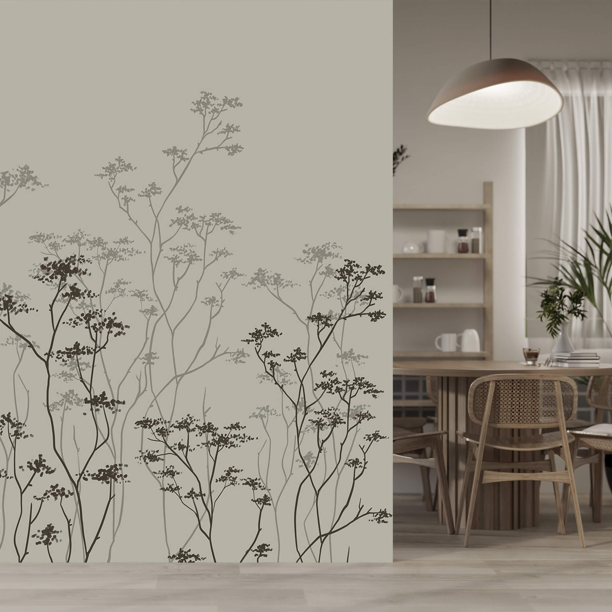 Groupe d'arbres à petites feuilles Groupe d'arbres à petites feuilles