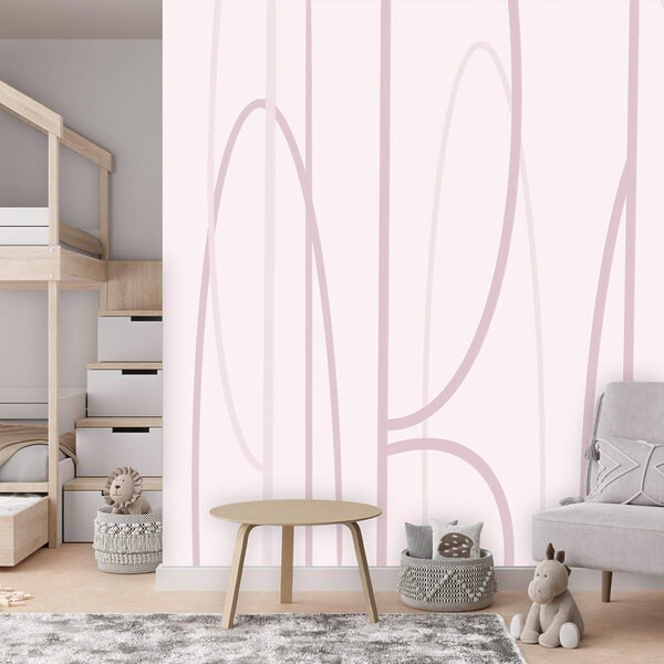Fond rose et blanc avec des lignes