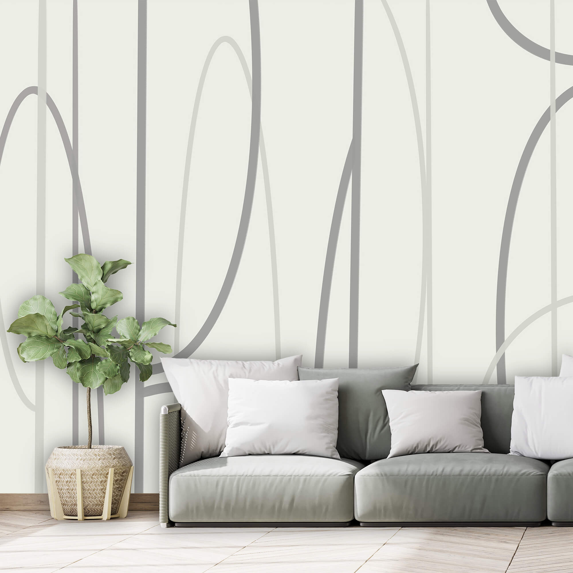 Motif gris et blanc