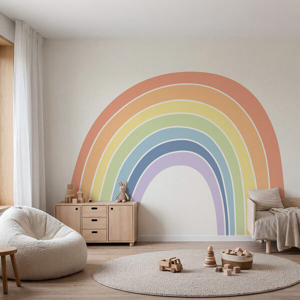 Un arc-en-ciel sur fond blanc Un arc-en-ciel sur fond blanc