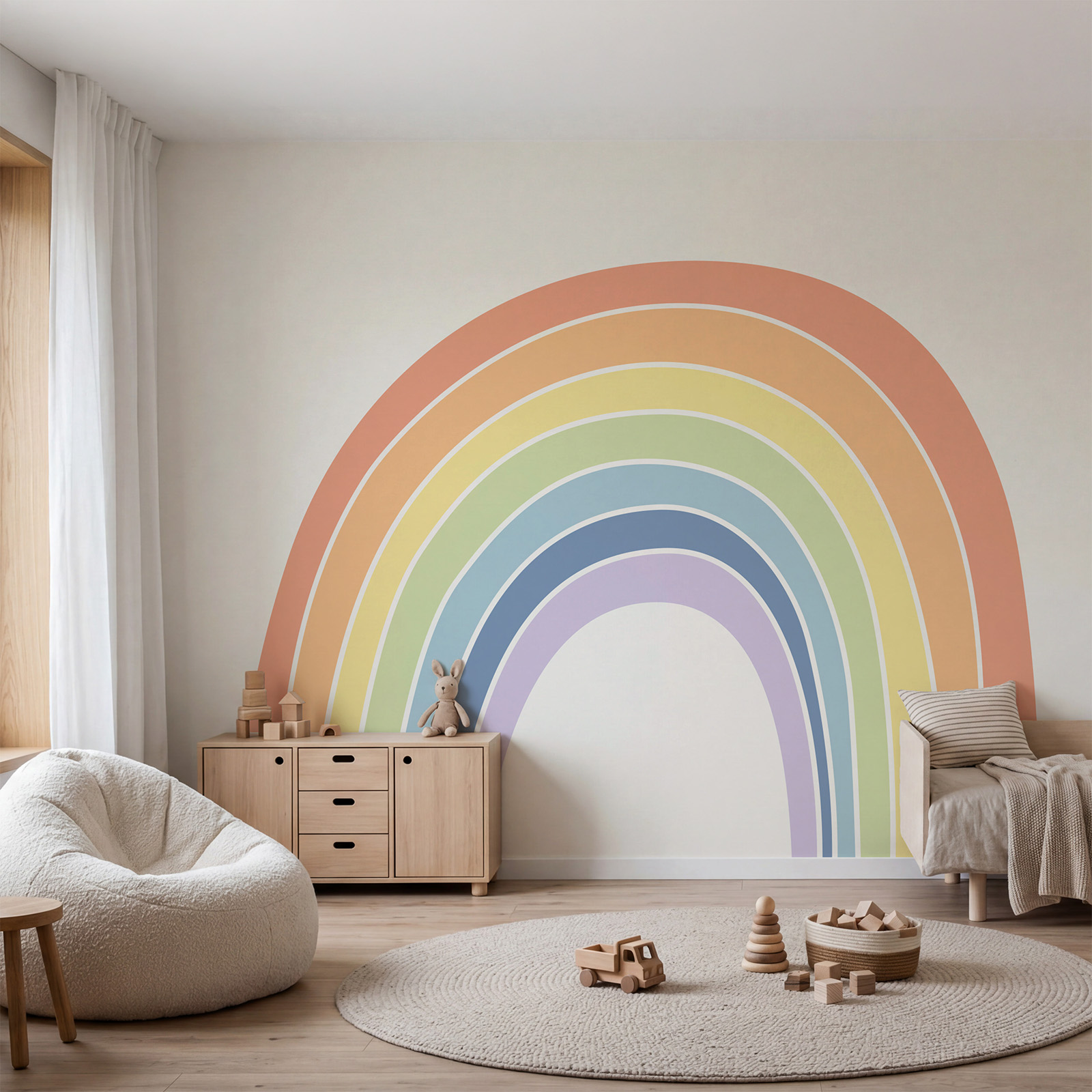 Un arc-en-ciel sur fond blanc Un arc-en-ciel sur fond blanc