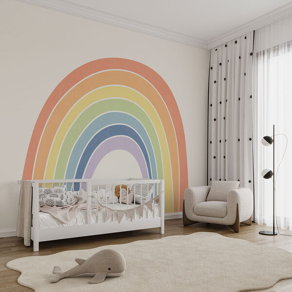 Un arc-en-ciel sur fond blanc Un arc-en-ciel sur fond blanc