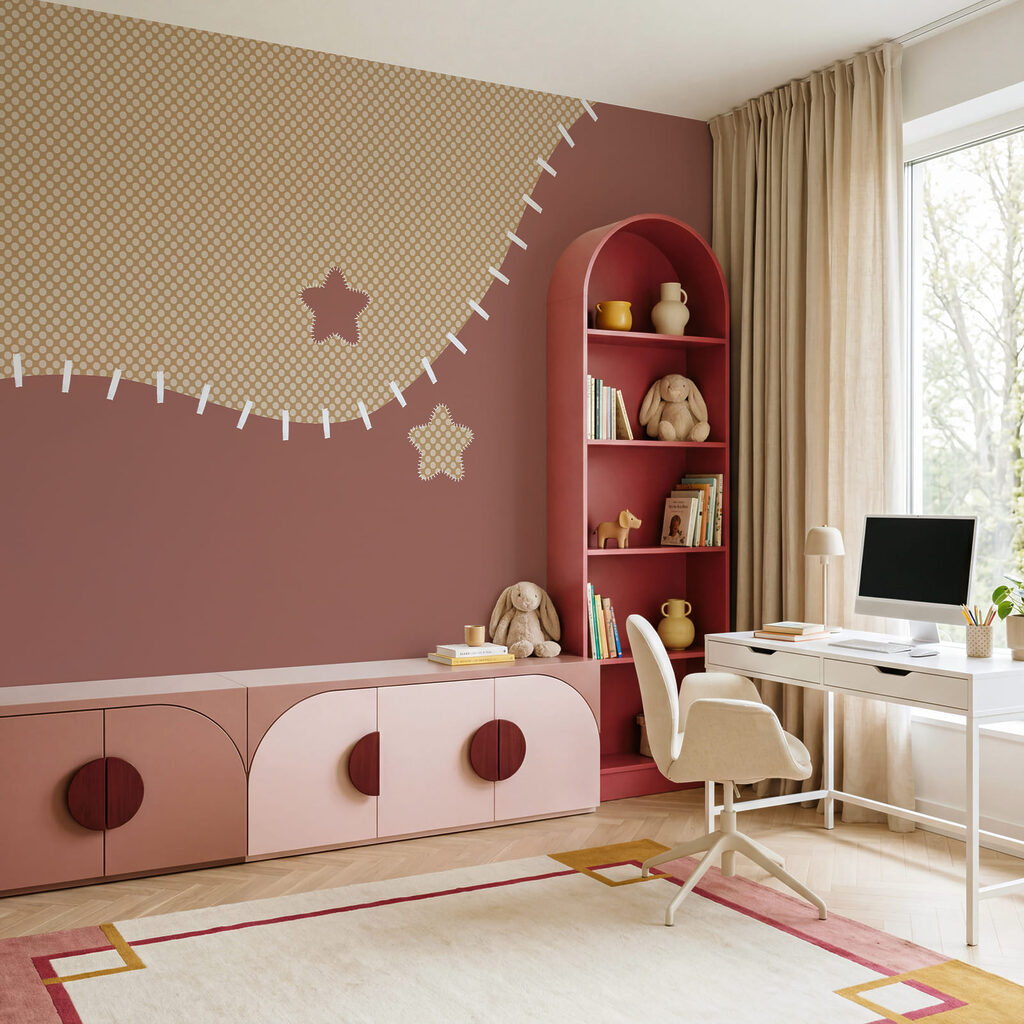 Tissu marron et beige avec des coutures blanches Tissu marron et beige avec des coutures blanches