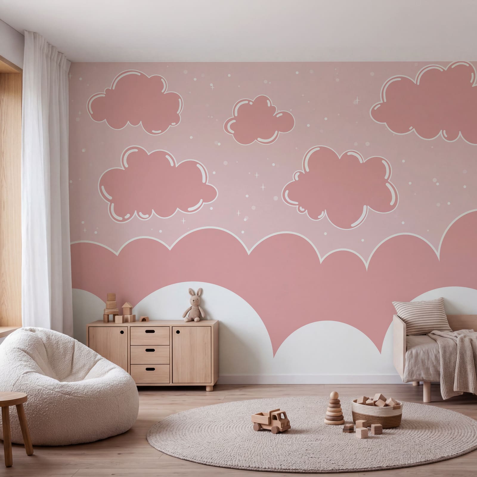 Des nuages roses dans le ciel Des nuages roses dans le ciel
