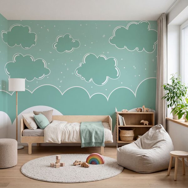 Des nuages bleus et blancs Des nuages bleus et blancs