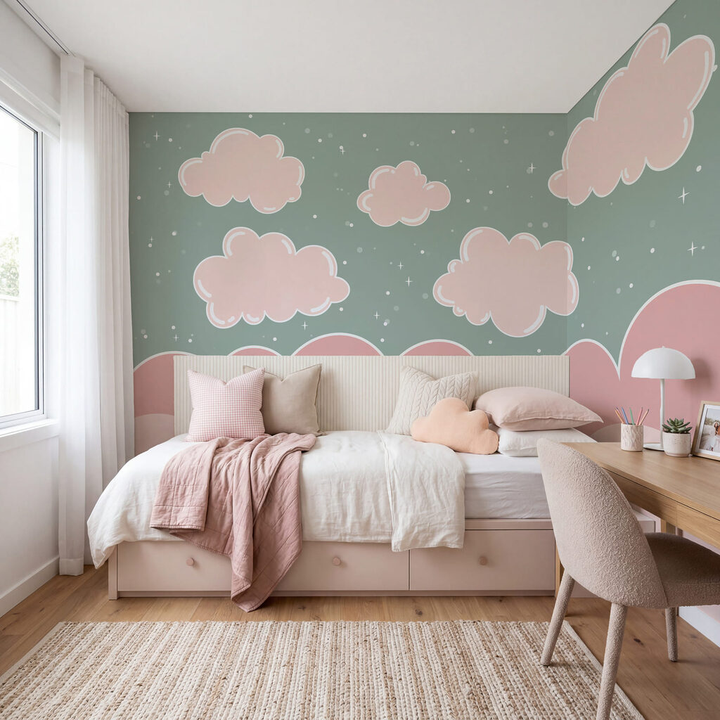 Des nuages roses dans le ciel Des nuages roses dans le ciel