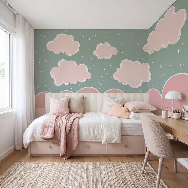 Des nuages roses dans le ciel Des nuages roses dans le ciel