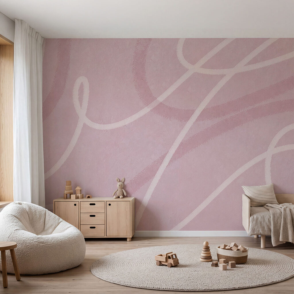 Fond rose et blanc