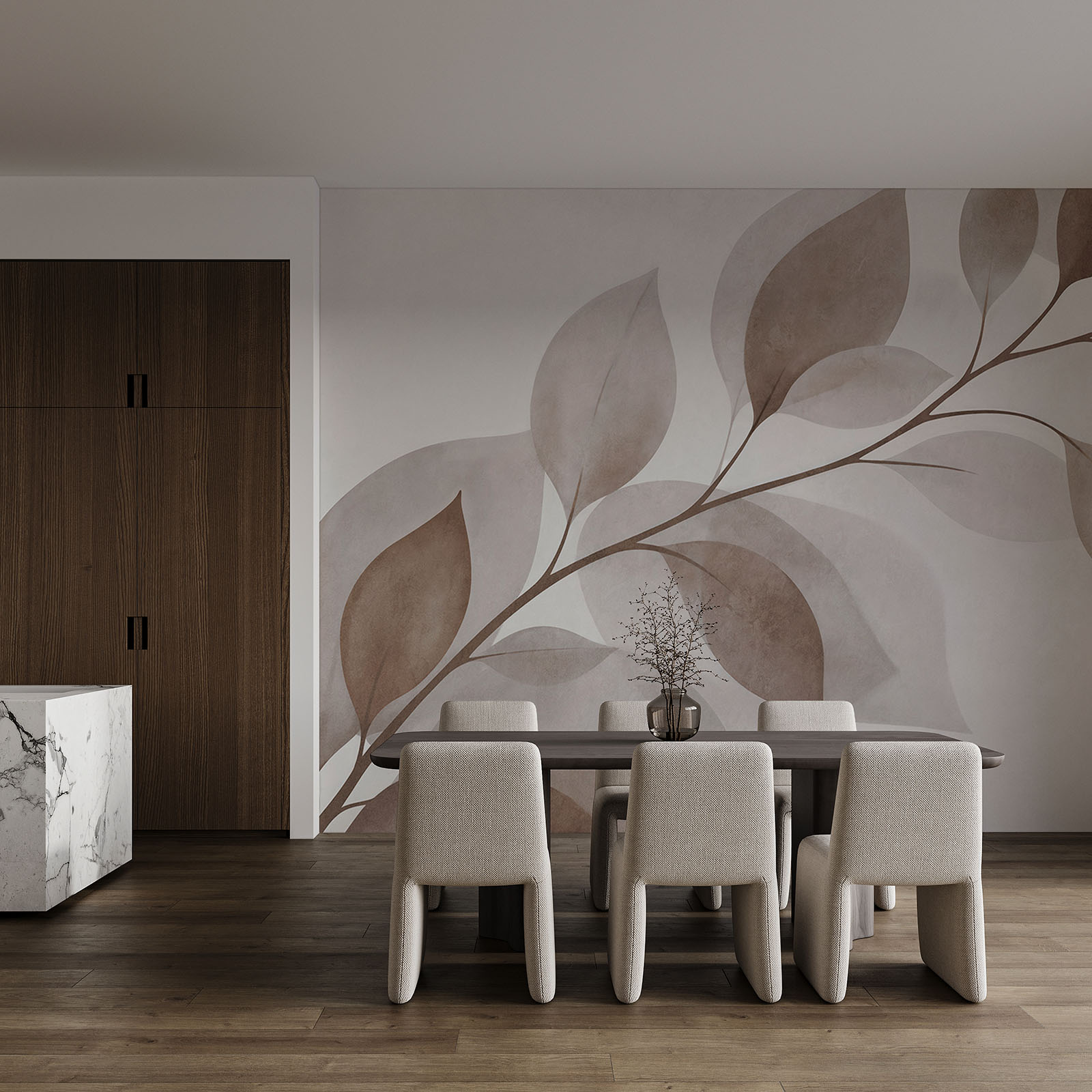 Branche avec des feuilles Branche avec des feuilles