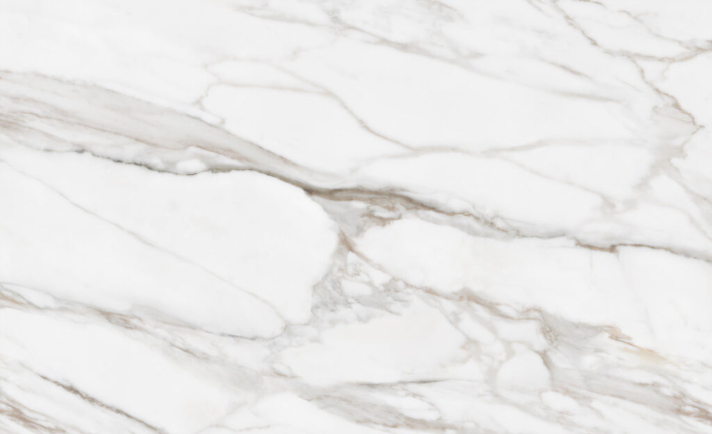 White marble with brown veins