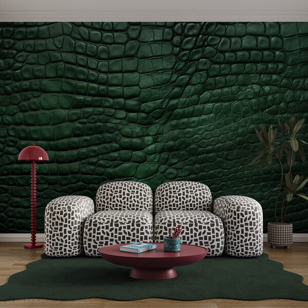 Surface verte texturée aux motifs uniques Surface verte texturée aux motifs uniques